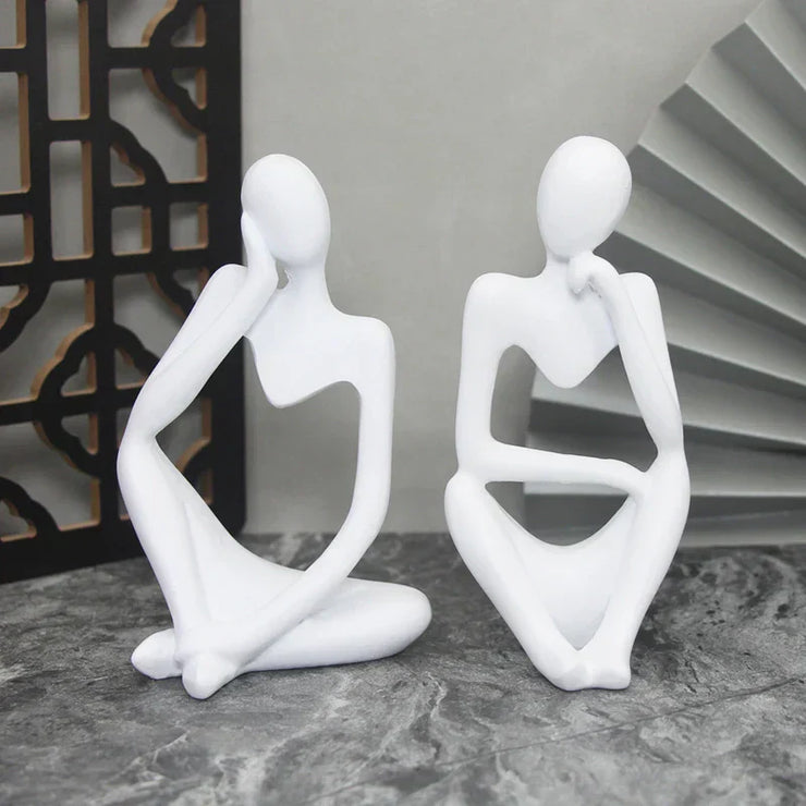 Estatuas abstractas del pensador