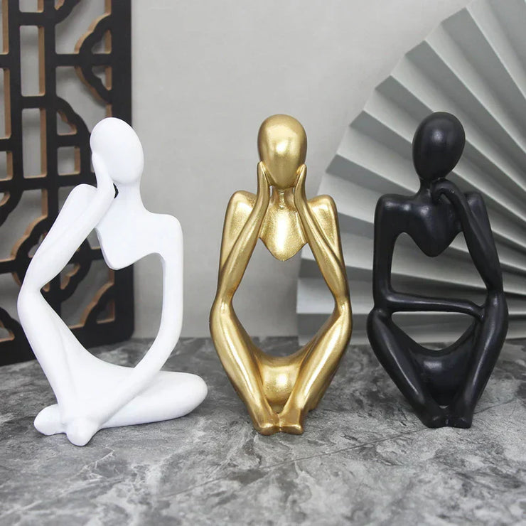 Estatuas abstractas del pensador