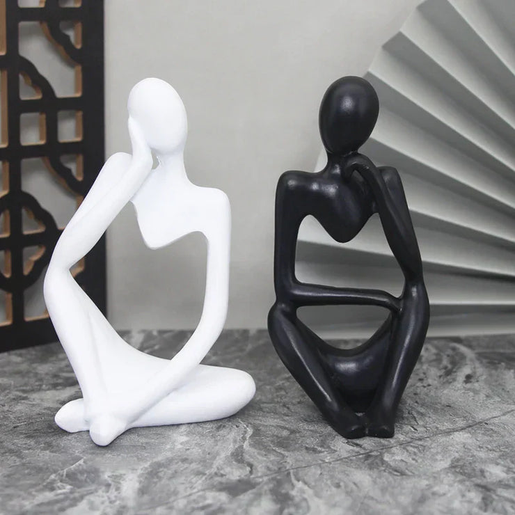 Estatuas abstractas del pensador