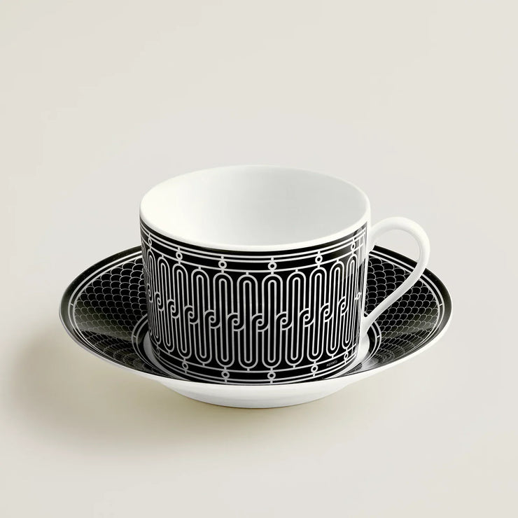 Taza de té y vajilla Hermes Mosaique Au 24