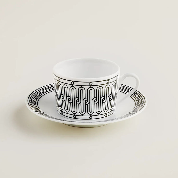 Taza de té y vajilla Hermes Mosaique Au 24