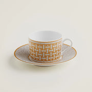 Taza de té y vajilla Hermes Mosaique Au 24