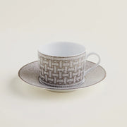 Taza de té y vajilla Hermes Mosaique Au 24